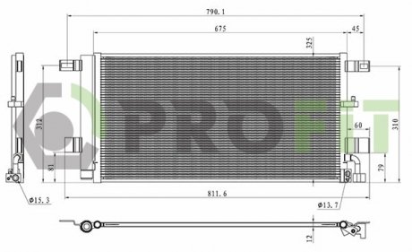 Конденсер кондиціонера PROFIT 1770-0566
