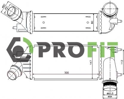 Радиатор наддува PROFIT 17800168