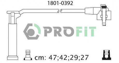 Кабелі високовольтні, набір PROFIT 18010392 (фото 1)