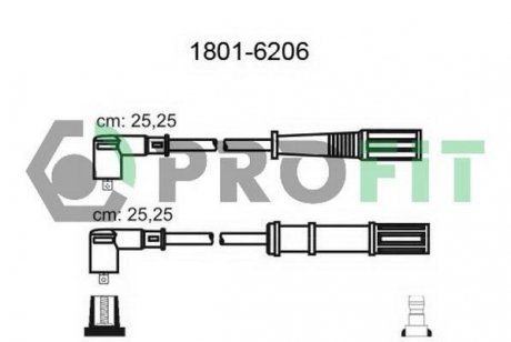 Проволока зажигания, набор FIAT DOBLO 05-, GRANDE PUNTO 05- PROFIT 18016206