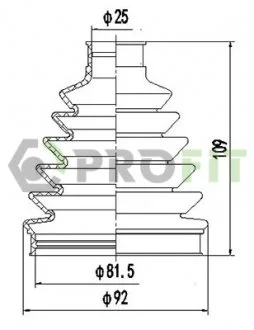 Фото пильник ШРУС PROFIT 27100046XLB Пильник ШРУС PROFIT 27100046XLB