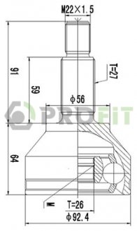 Шрус PROFIT 27101417