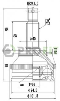 Шрус PROFIT 27101543