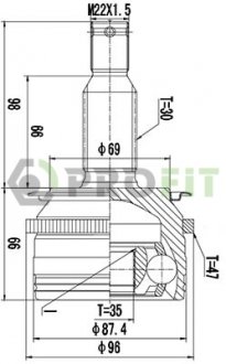 Шрус PROFIT 27103027