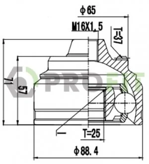 ШРКШ зі змазкою в комплекті PROFIT 2710-3098