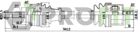Фото полуось PROFIT 27300116 Полуось PROFIT 27300116