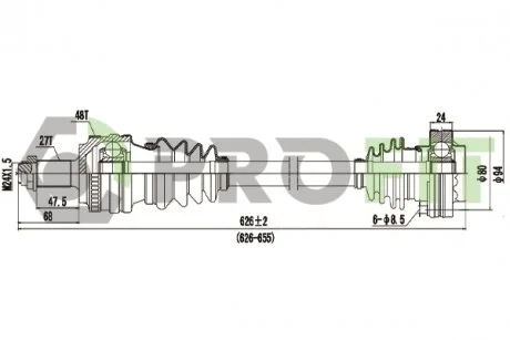 Піввісь PROFIT 2730-0214