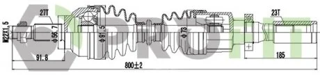 Полуось PROFIT 27301032
