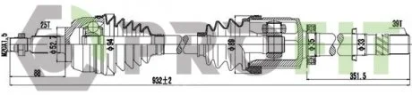 Полуось PROFIT 27301232