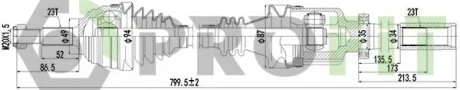 Полуось PROFIT 27301234
