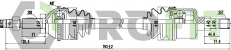 Полуось PROFIT 27303011