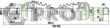 Полуось PROFIT 27303027