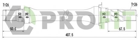 Піввісь PROFIT 27303045