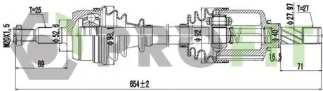Піввісь PROFIT 27303076