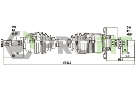 Піввісь PROFIT 2730-3137