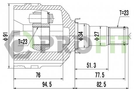 Шрус PROFIT 28102046