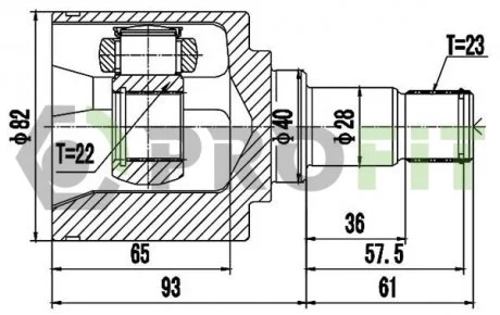 ШРУС PROFIT 28102049