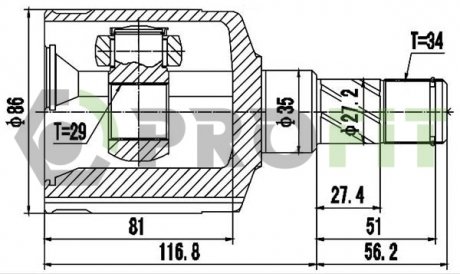ШРУС PROFIT 28102059