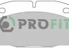 Колодки тормозные передние (15.9mm) OPEL Kadett D+E/Corsa/Ascona/Record/Vectra PROFIT 50000173 (фото 2)