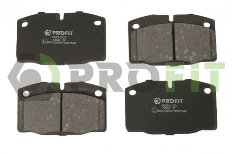 Колодки тормозные передние (15.9mm) OPEL Kadett D+E/Corsa/Ascona/Record/Vectra PROFIT 50000173