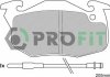 Тормозные колодки передние Renault/Peugeot/Citroen PROFIT 50000393 (фото 2)