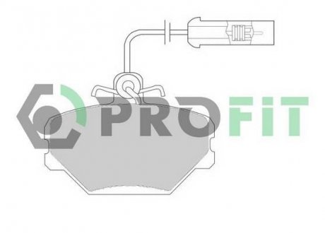 Колодки тормозные дисковые PROFIT 50000524