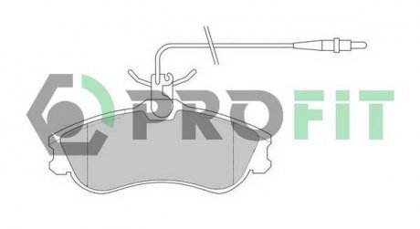 Колодки тормозные дисковые PROFIT 50001112