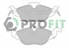 Тормозные колодки пер. OPEL ASTRA II 1.4,1.6,1.7TD 03/98- PROFIT 50001293 (фото 2)