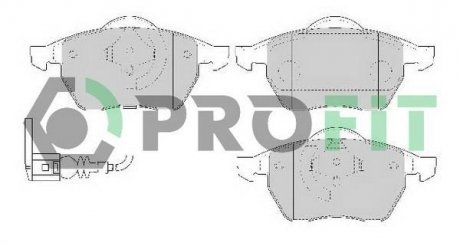 Колодки тормозные дисковые PROFIT 50001463