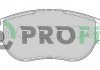 Тормозные колодки (передние) Citroen C4 04-, Peugeot 207, 307, Partner 02- PROFIT 50001476 (фото 2)