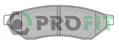 Колодки тормозные дисковые PROFIT 50001986