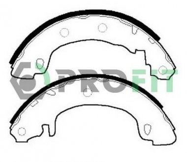 Колодки тормозные барабанные PROFIT 50010544