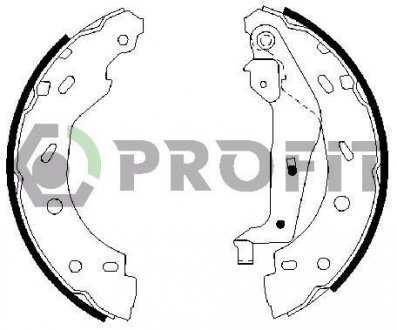 Колодки тормозные барабанные PROFIT 50010614 (фото 1)