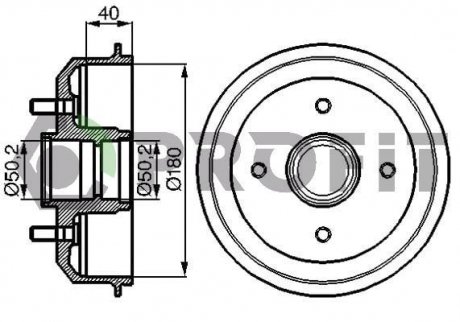 Барабан гальмівний PROFIT 5020-0022