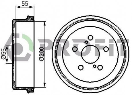 Барабан гальмівний PROFIT 50200085