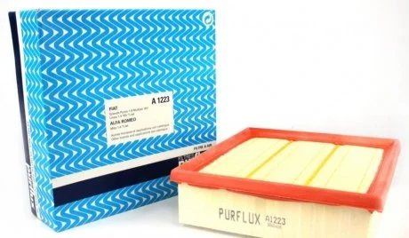 Фото фільтр повітряний FIAT Doblo 10- (212*202*63) Purflux A1223 Фільтр повітряний FIAT Doblo 10- (212*202*63) Purflux A1223
