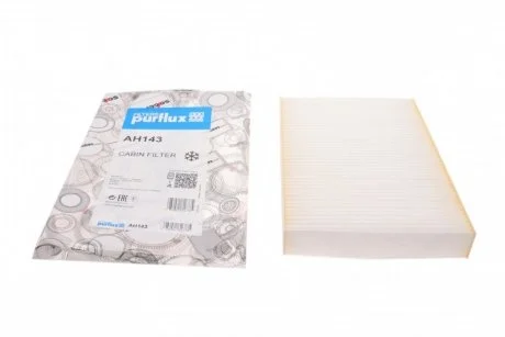 Фільтр салону NISSAN KUBISTAR, RENAULT CLIO I, CLIO II, CLIO II/HATCHBACK, KANGOO, KANGOO EXPRESS, MEGANE I, MEGANE I CLASSIC, MEGANE I COACH, THALIA I, THALIA II 1.0-Electric 01.91- Purflux AH143