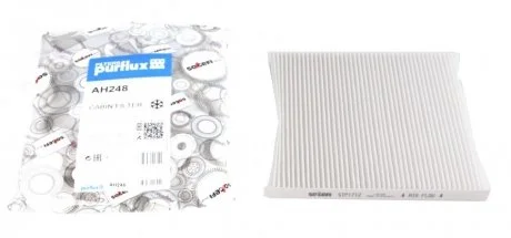 Фільтр салону HYUNDAI ACCENT IV, GENESIS, I40 I, I40 I CW, IX35, SOLARIS, TUCSON, TUCSON/SUV, VELOSTER, KIA CARENS I, CARENS III, CERATO II, RIO II, RIO III, SPORTAGE II 1.1D-3.8 06.04- Purflux AH248
