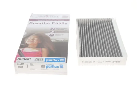 Фільтр повітр. салону Cabin3Tech+ (антиалергенний) RENAULT Megane III 08- Purflux AHA281