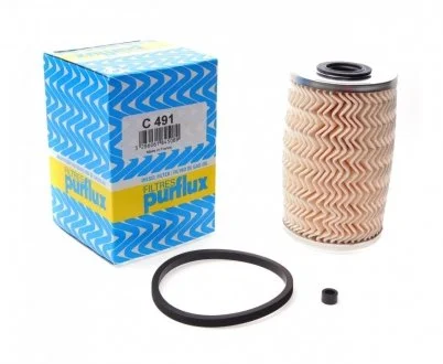 Фільтр паливний диз. RENAULT 1,9/2,5: Master, Trafic 01- OPEL Purflux C491