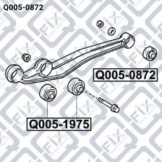 САЙЛЕНТБЛОК ЗАДНИЙ ПЕРЕДНЕГО ГРУЗЧИКА Q-fix Q005-0872