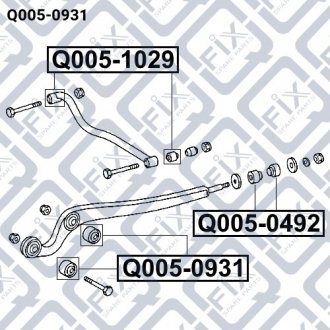 Сайлентблок нижнього важеля Q-fix Q005-0931