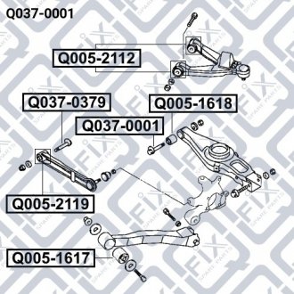 БОЛТ С ЭКСЦЕНТРИКОМ Q-fix Q037-0001 (фото 1)