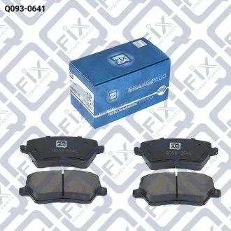 КОЛОДКИ ТОРМОЗНЫЕ ПЕРЕДНИЕ ДИСКОВЫЕ Q-fix Q0930641