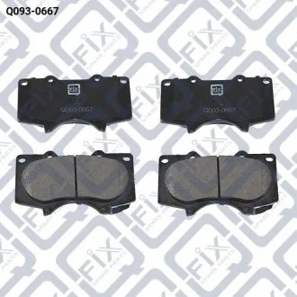 Комплект передних тормозных колодок. Q-fix Q0930667