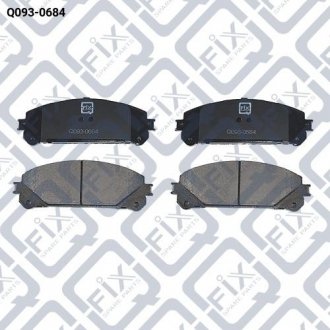 Колодки тормозные передние дисковые Q-fix Q093-0684