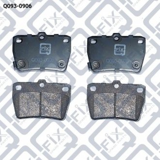 Колодки гальмівні задні дискові Q-fix Q0930906