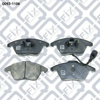 Колодки тормозные передние дисковые Q-fix Q093-1106