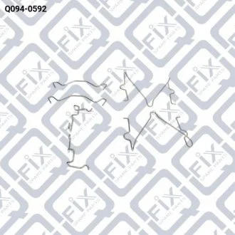 КОМПЛЕКТ МОНТАЖНИЙ ГАЛЬМІВНИХ КОЛОДОК Q-fix Q0940592