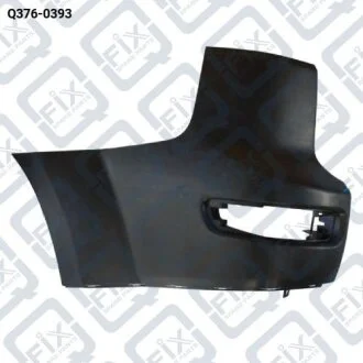 Бампер задній (ліва частина) Q-fix Q376-0393